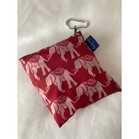 Red nylon blu bag shopping bag - Picture 3 of 8